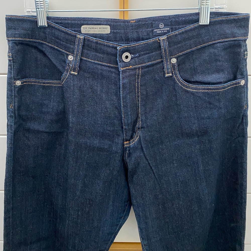 High Rise Skinny - AG dark wash